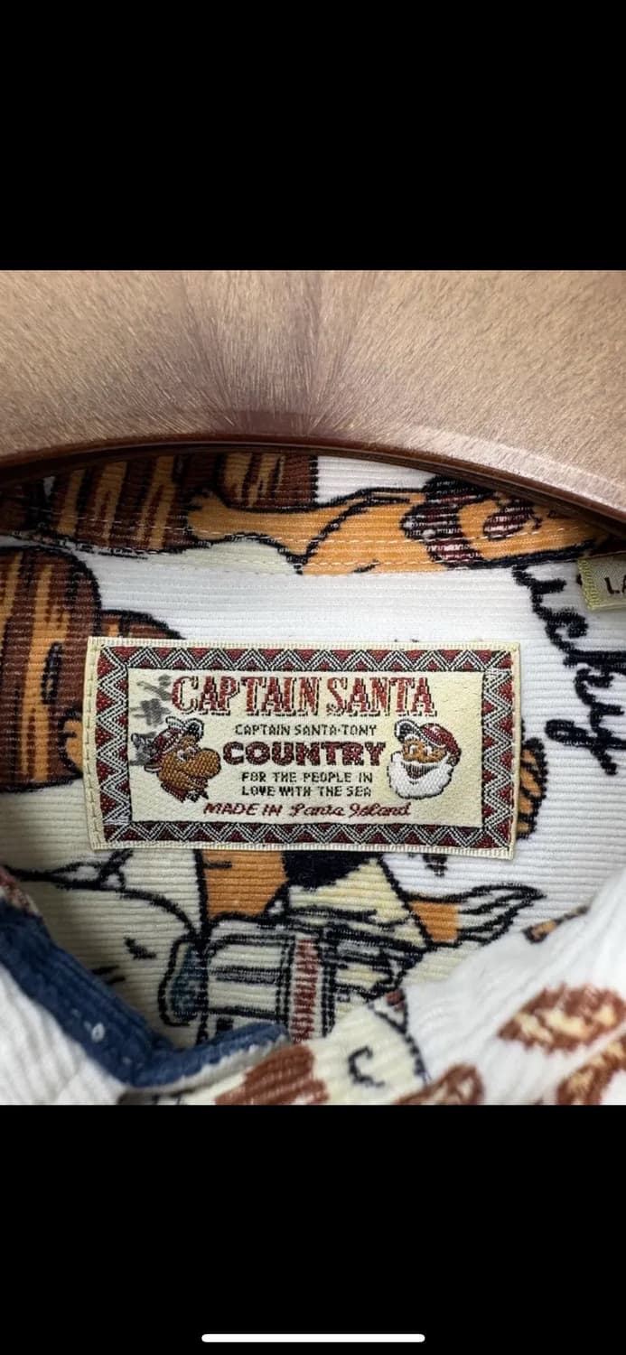 캡틴산타 패턴 코듀로이 버튼다운 셔츠 H1408 상품이미지6