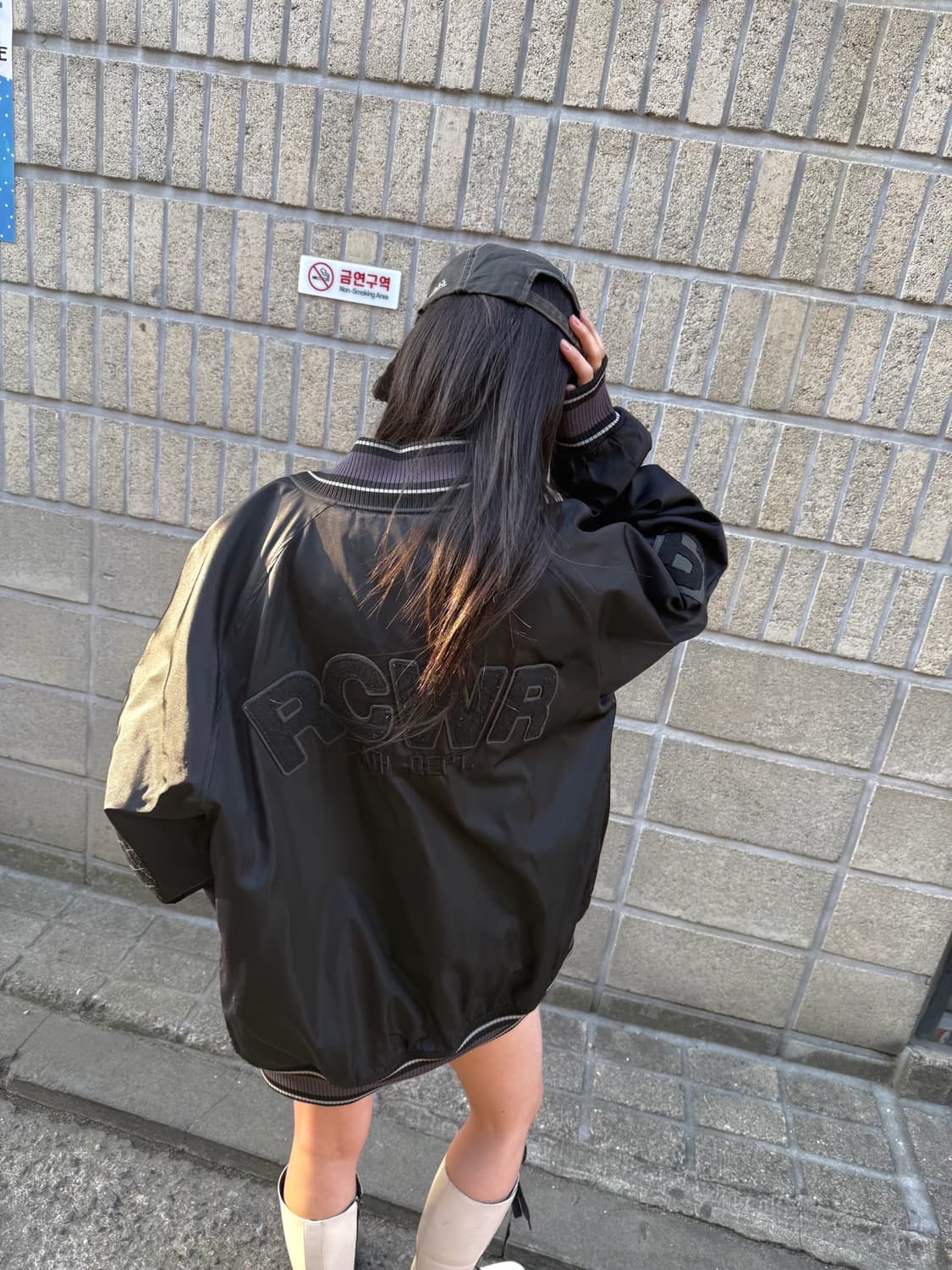 로카웨어 오버핏 바시티 자켓 상품이미지5