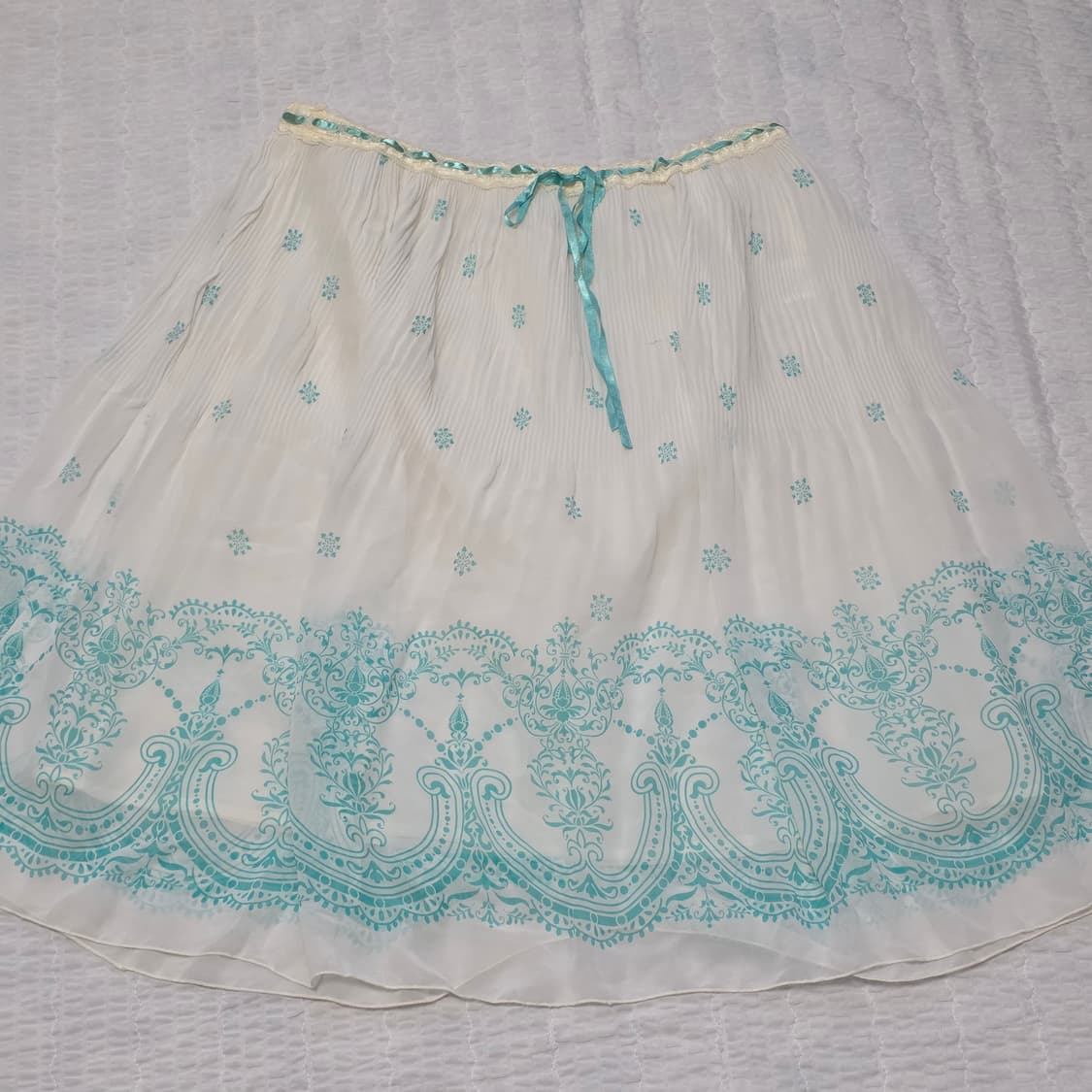 핀터깔 민트 모리걸 쉬폰 스커트 상품이미지1