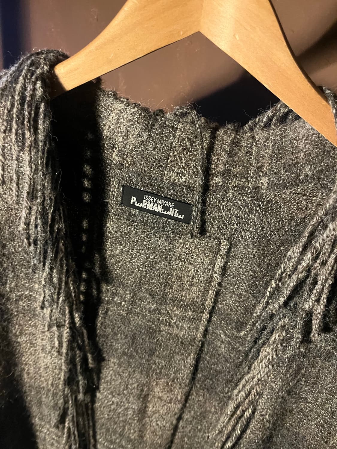 ISSEY MIYAKE Permanente 알파카 울 판초 코트 상품이미지8