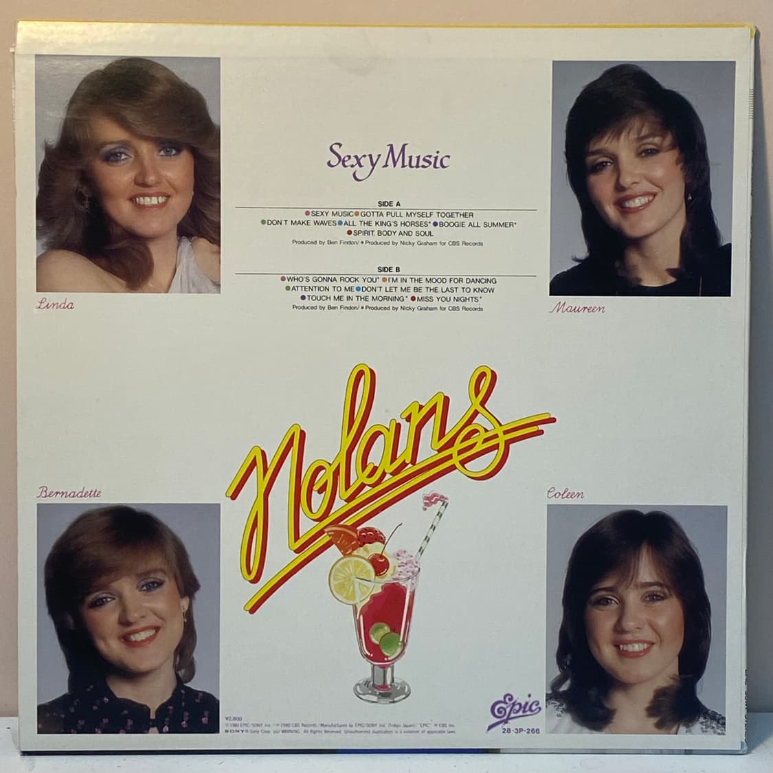 (LP-팝-일본반) The Nolans (놀란스) - Sexy Music 상품이미지2