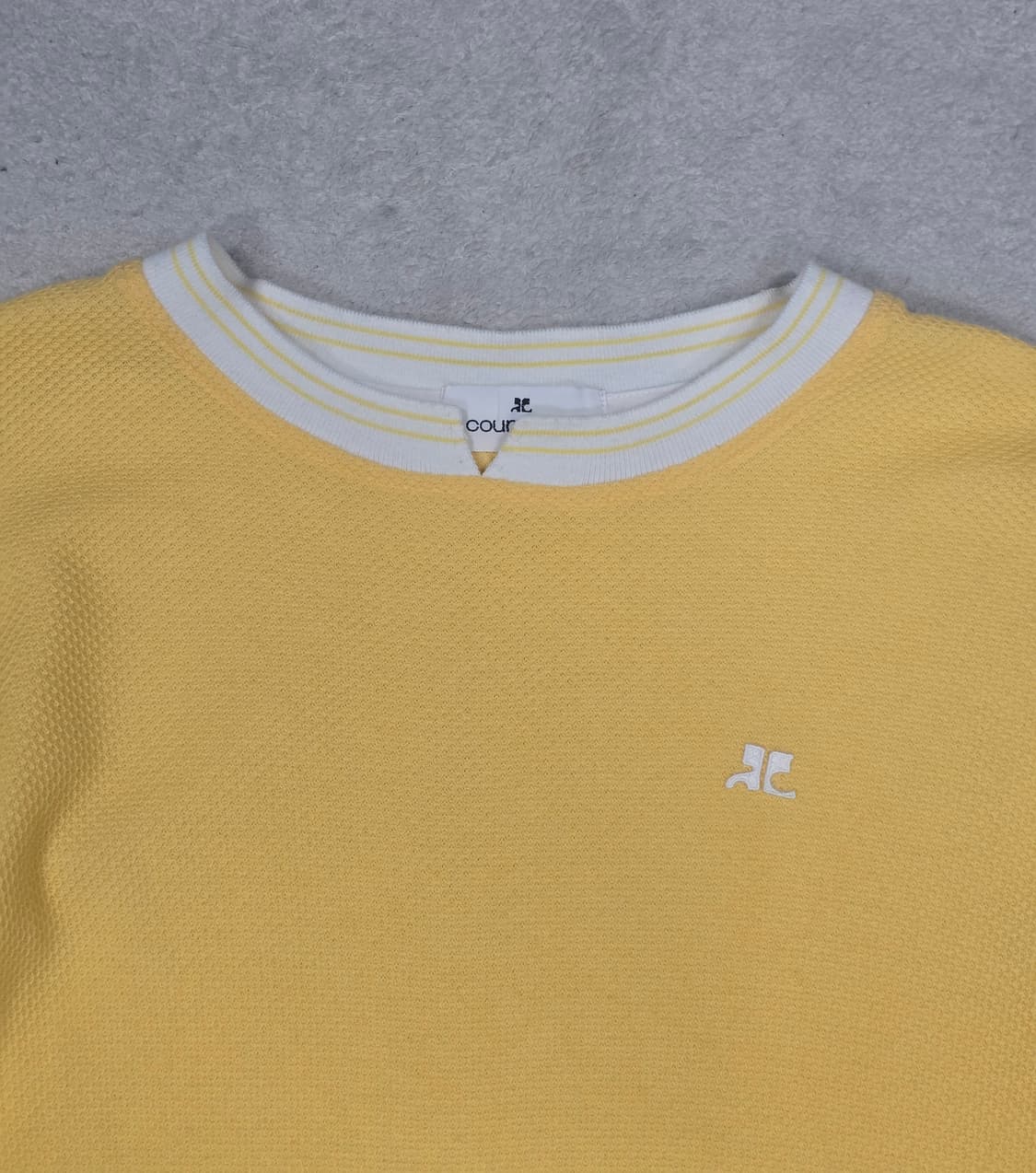 꾸레쥬 스몰 로고 롱슬리브 40 상품이미지1