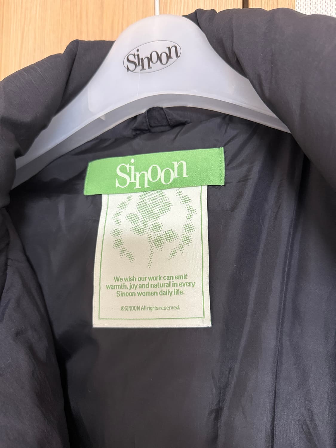 시눈 리본 숏 패딩 상품이미지5