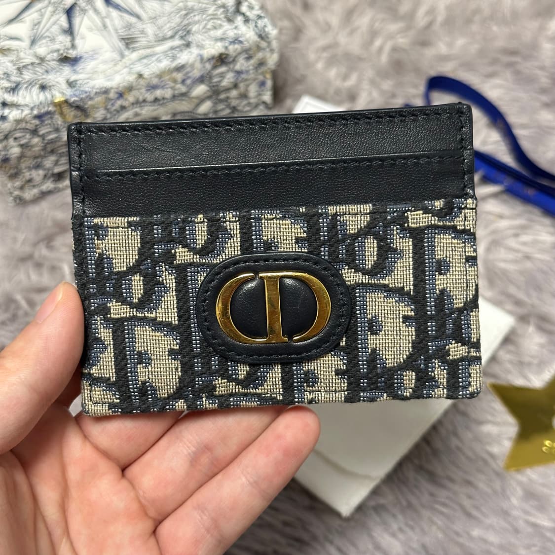 [풀구성] 디올 오블리크 몽테인30 카드지갑 베이지 상품이미지1