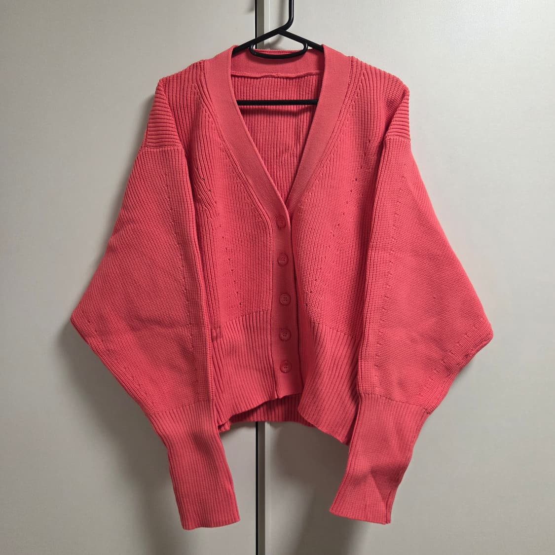 Titivate 재팬 벌룬핏 핑크 니트 가디건 Free 상품이미지1