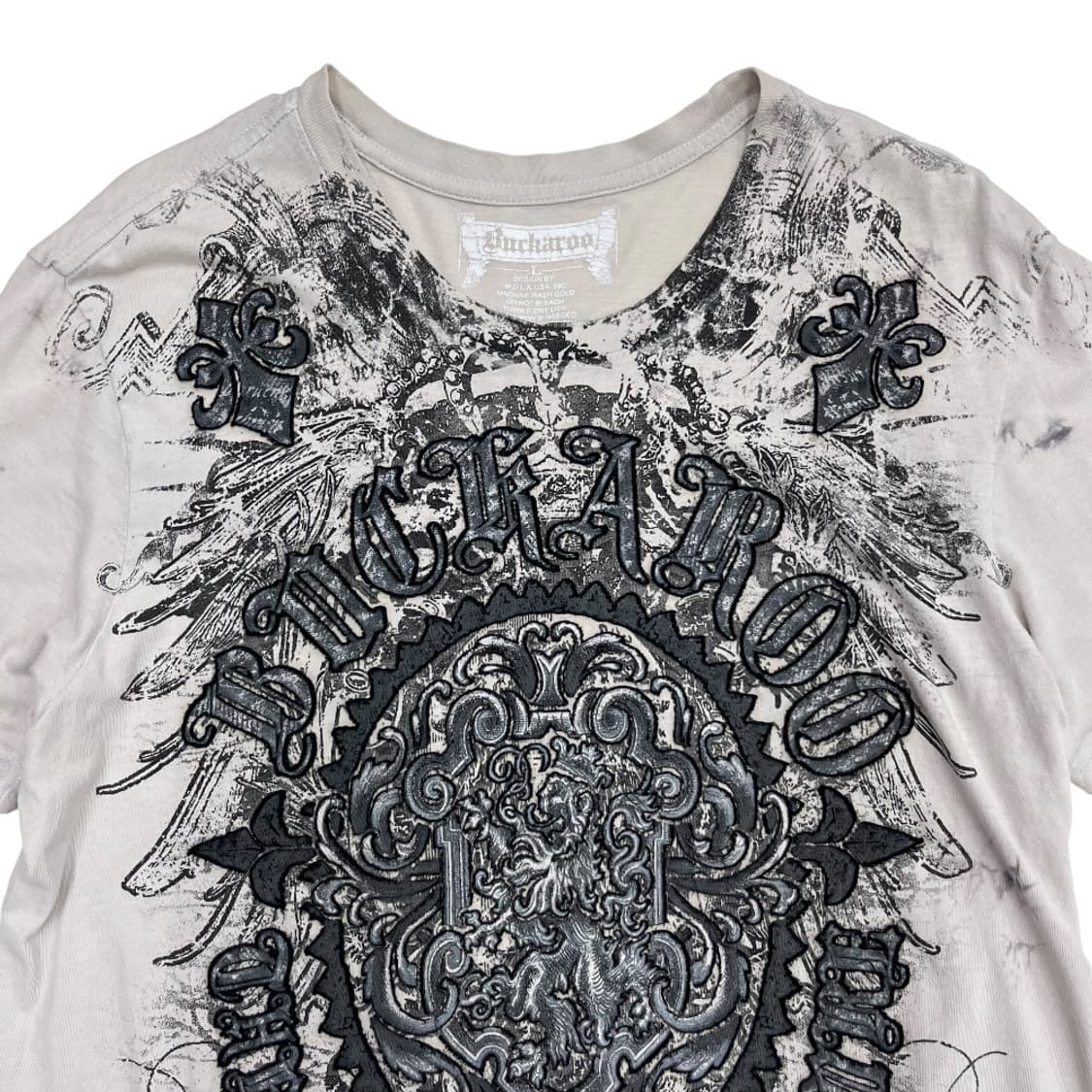 버커루 락시크맛 빅로고 베이지 반팔 L 상품이미지5