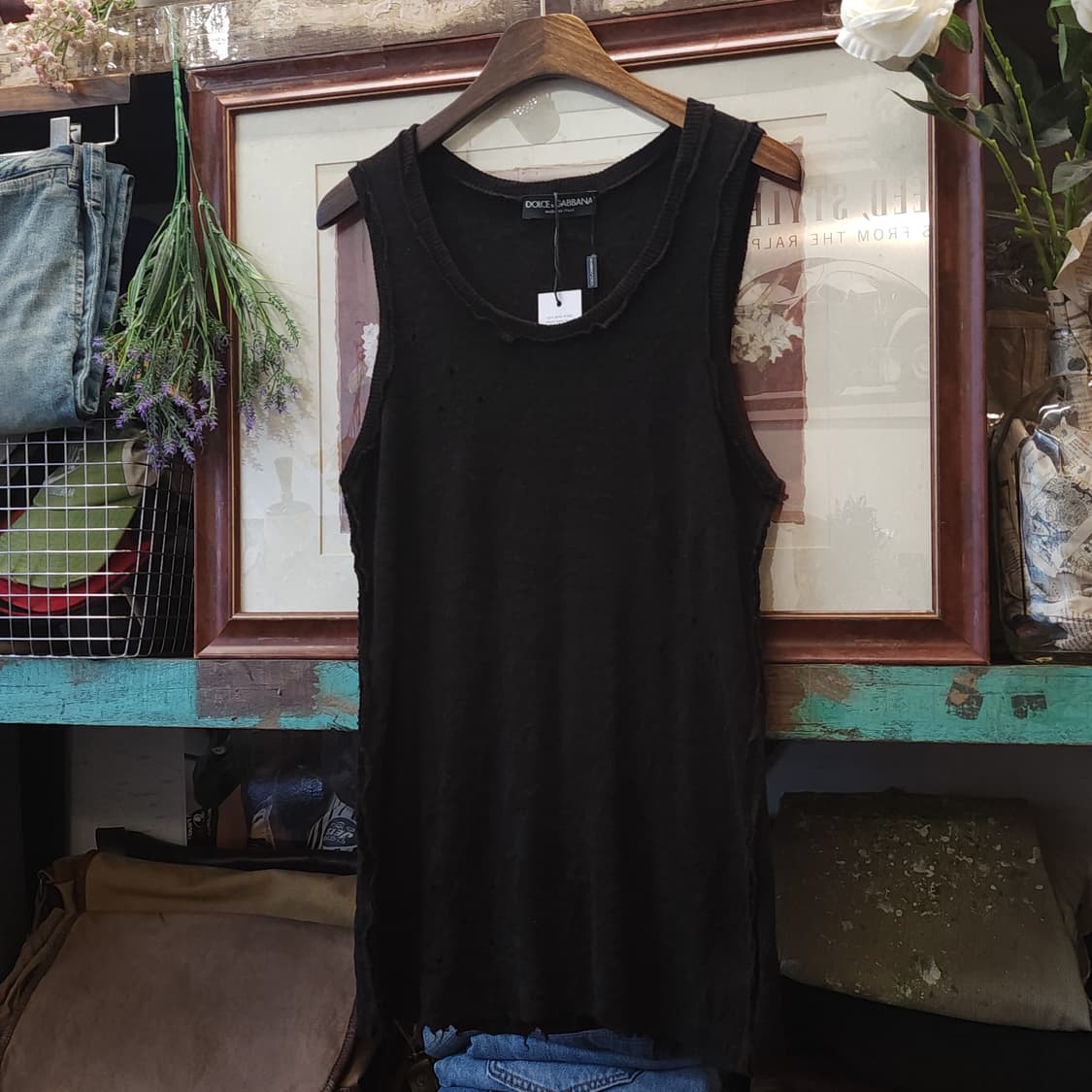 돌체앤가바나 슬리브리스 나시티 인사이드 아웃 데미지 디테일 48 상품이미지2