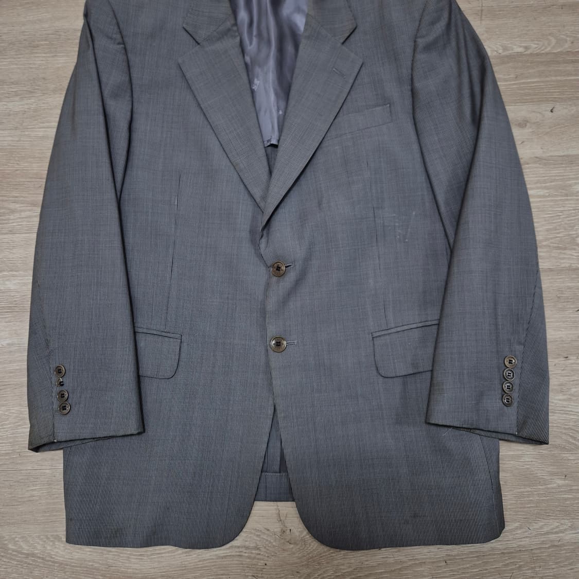 닥스 런던 울마크 모직 스트라이프 블레이저 정장자켓 97-88-170 상품이미지3