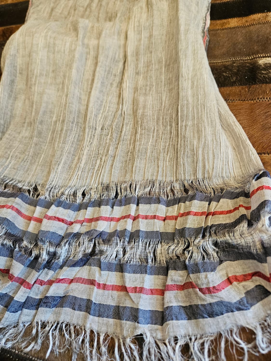 Made in Italy 실크 코튼 머플러  상품이미지3