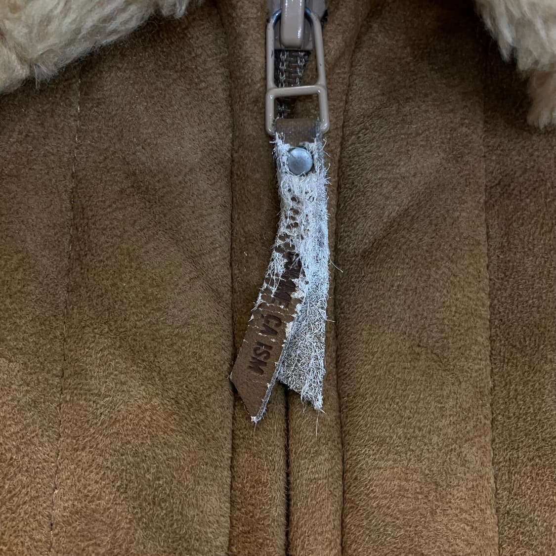 콤사이즘 브라운 스웨이드 무스탕 자켓 M 상품이미지6