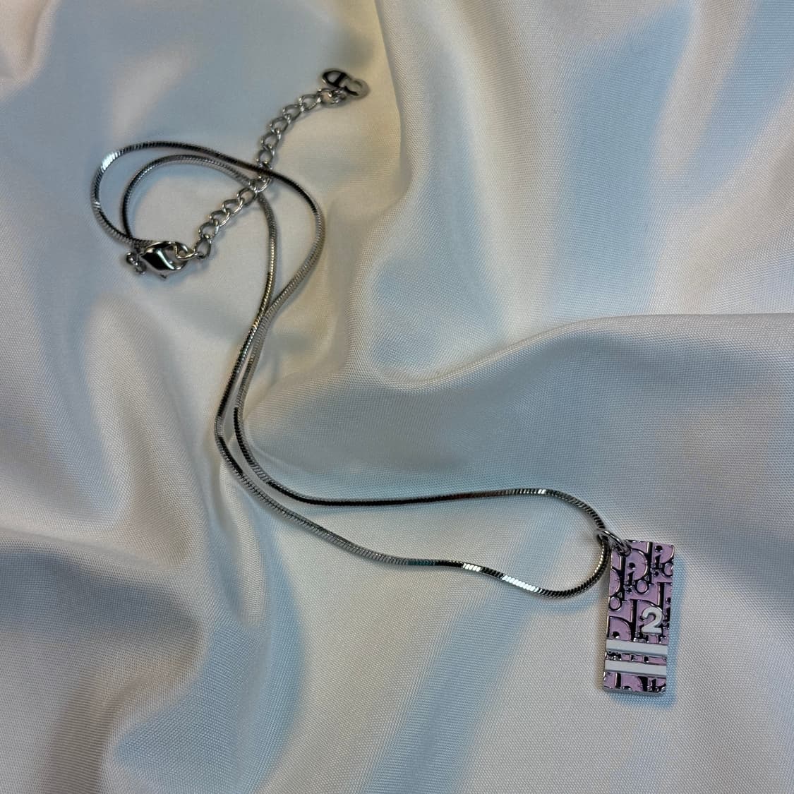 DIOR 디올 오블리크 패턴 목걸이 상품이미지2