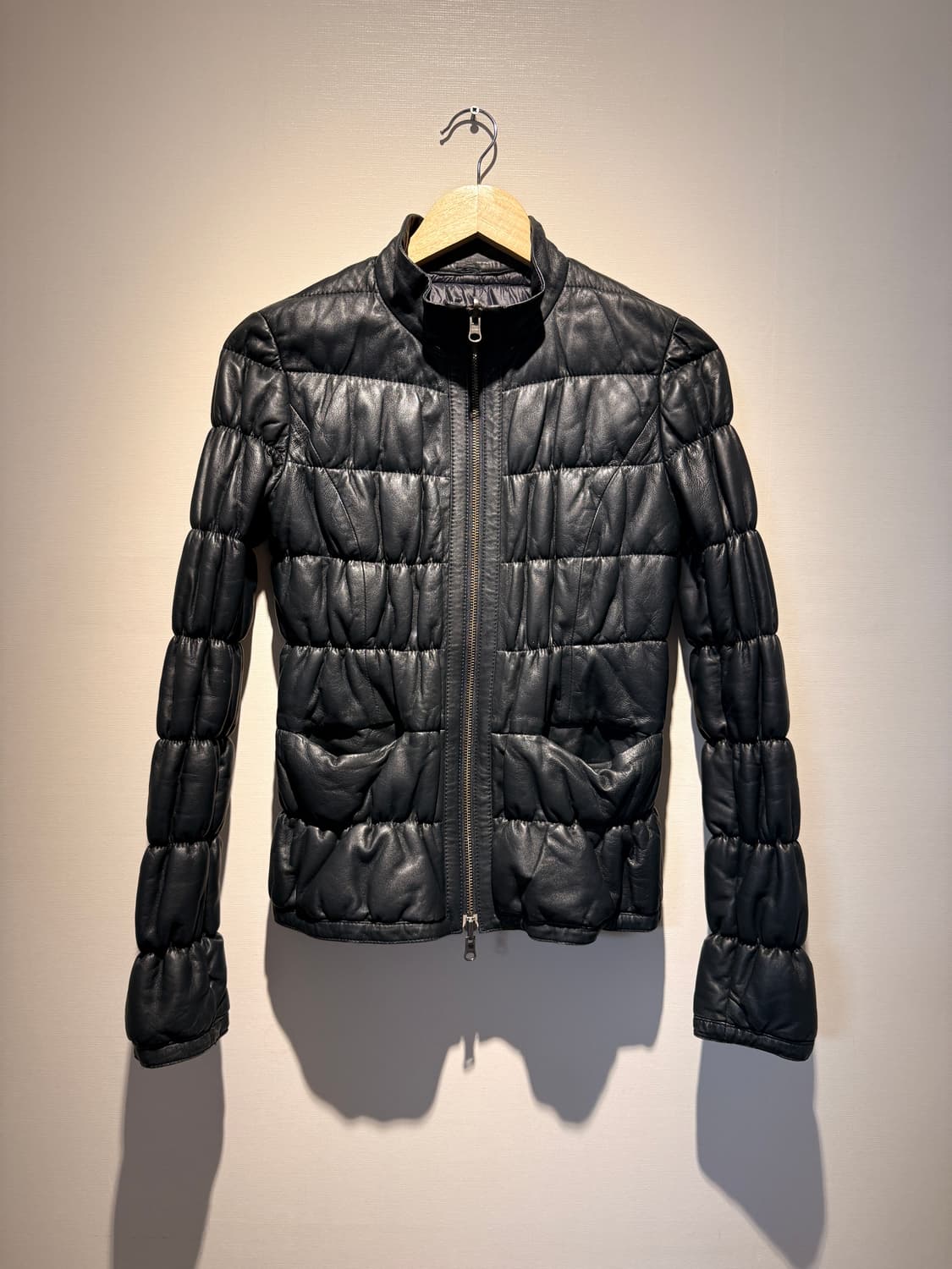 Reversible Leather Padded Jacket 상품이미지1