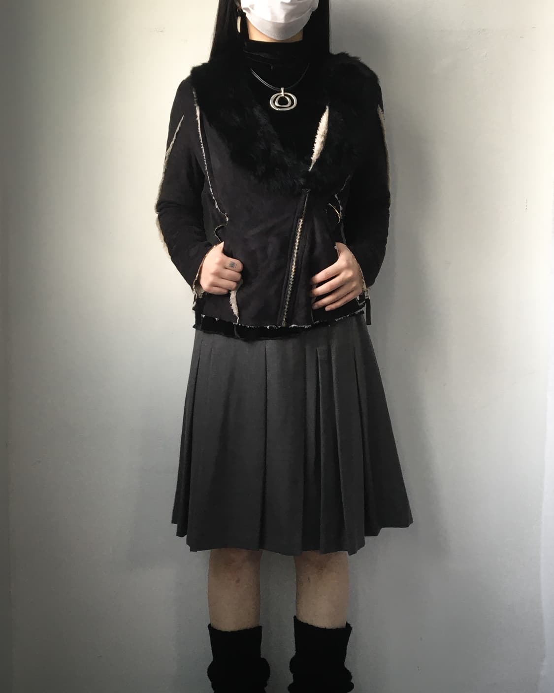 Fur point line detail mustang 상품이미지6