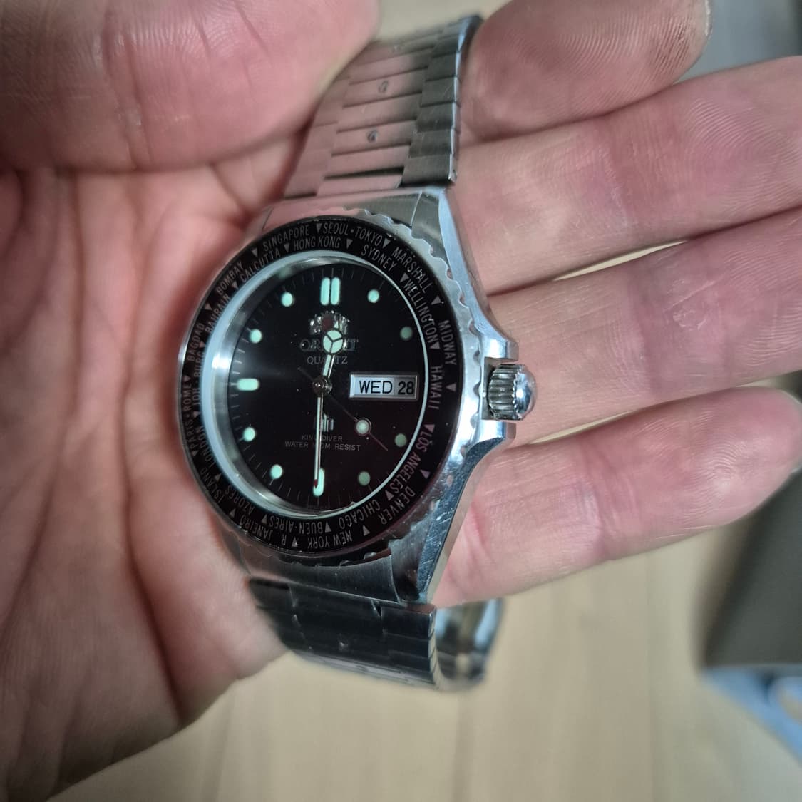 빈티지 오리엔트 킹다이버 월드타임 상품이미지5