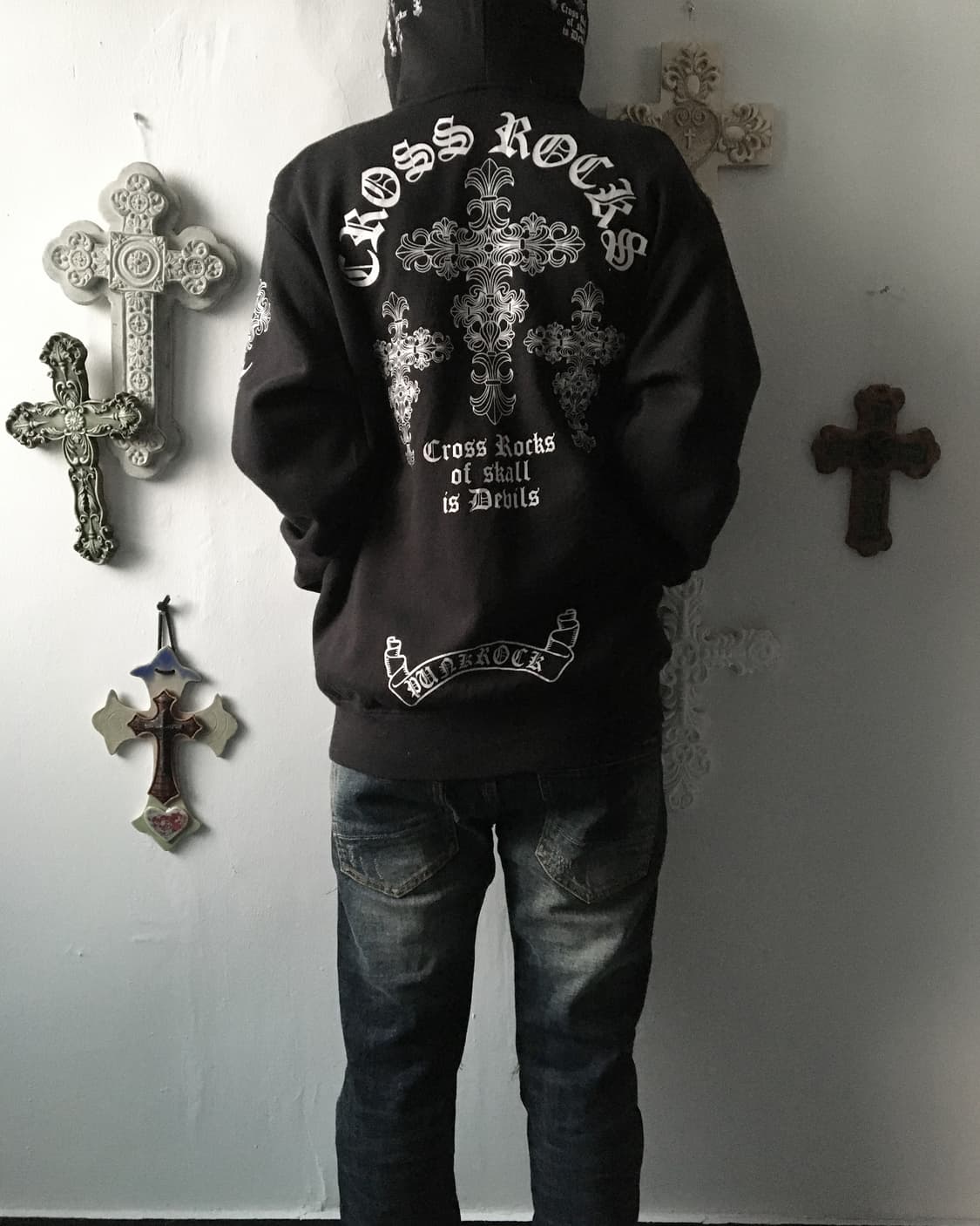 Printing point hood zip up 상품이미지1