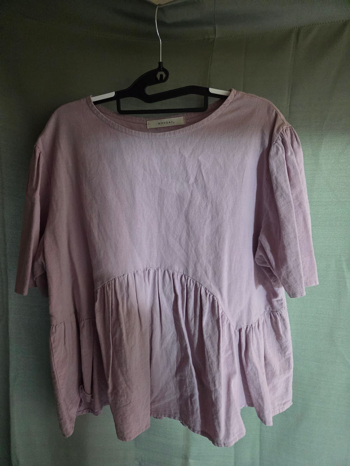 5천원 급처! 라일락 프릴 블라우스 모리걸 하구미룩 빈티지 상품이미지1