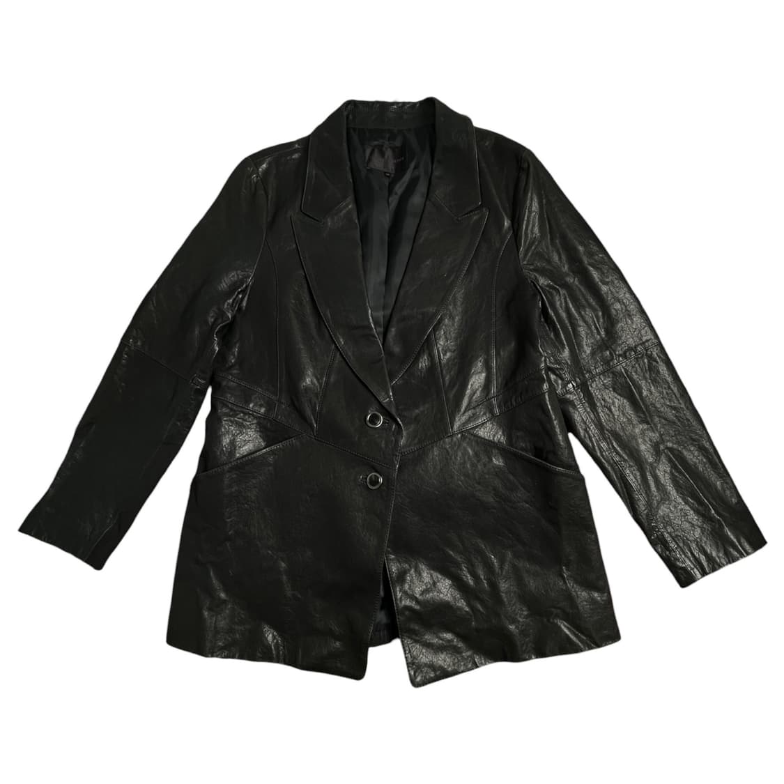 Olivia Lauren 투버튼 레더 블레이저 상품이미지1