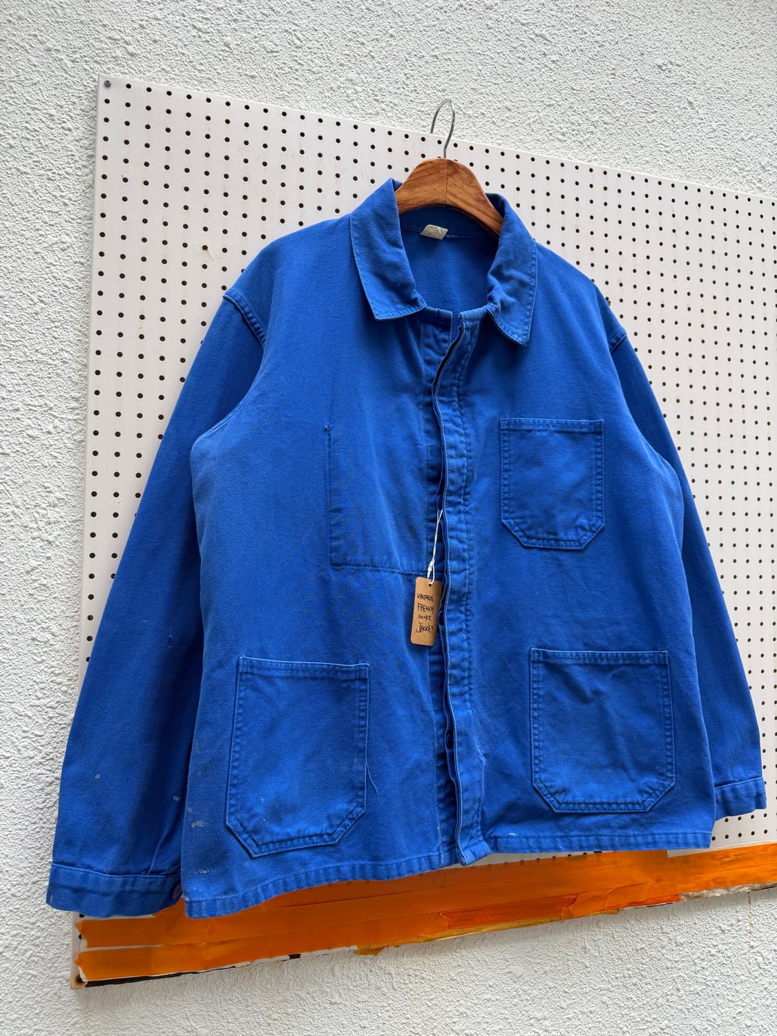 OLD MODEL WASHED BLUE 올드모델 빈티지 프렌치워크자켓 상품이미지3