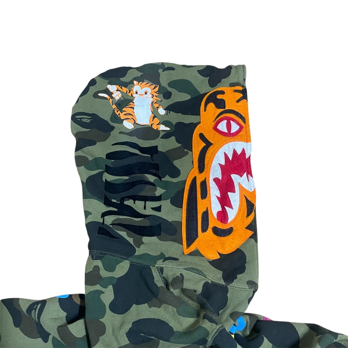 M) 베이프 레디메이드 콜라보 타이거 샤크 후드 집업 상품이미지5