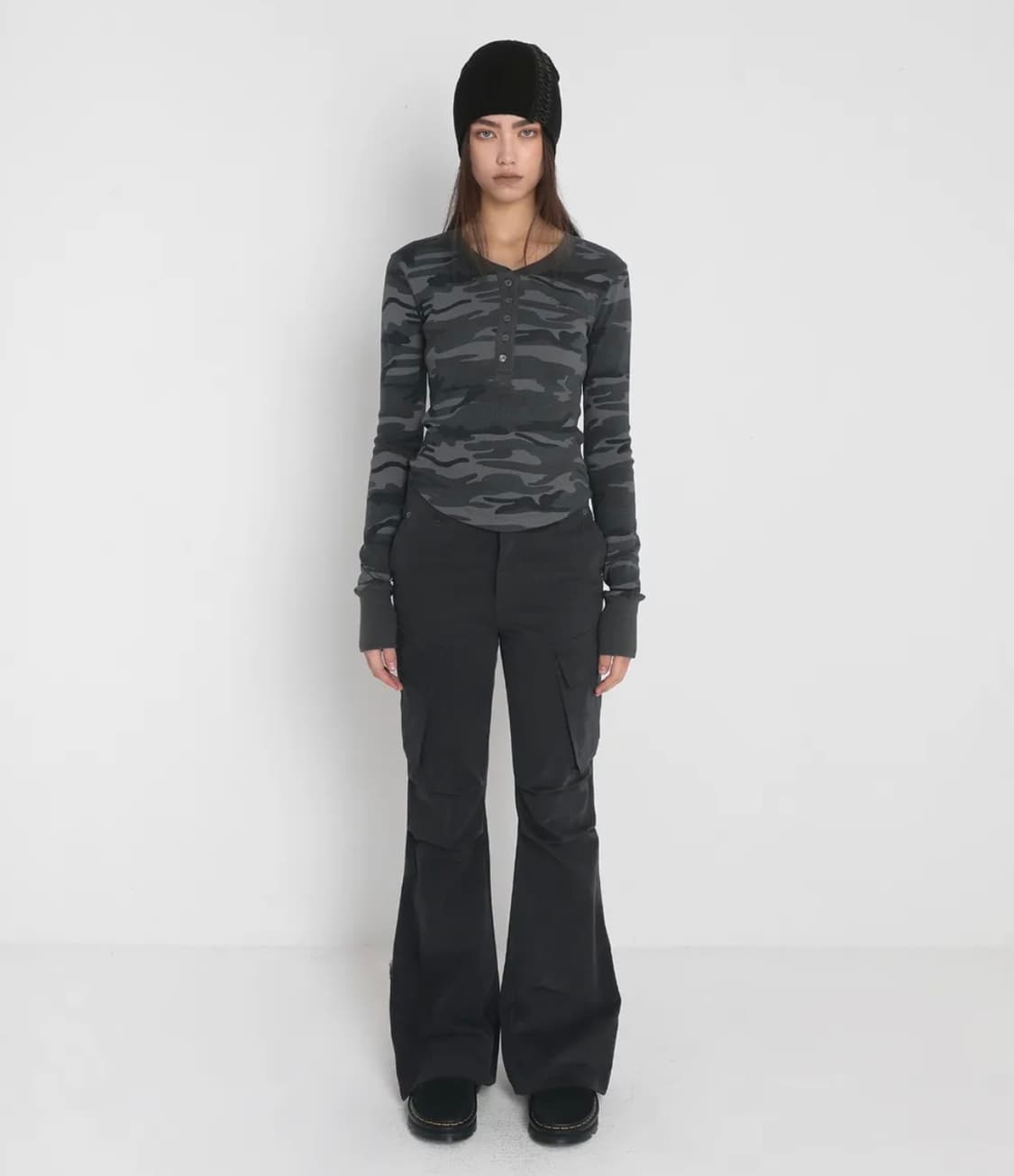 BOOTCUT CARGO PANTS_CHARCOAL 상품이미지2
