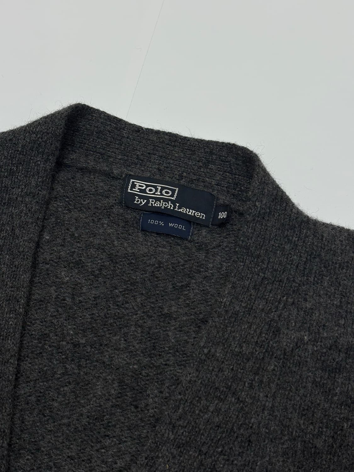 Polo 폴로랄프로렌 차콜 울 가디건 상품이미지2