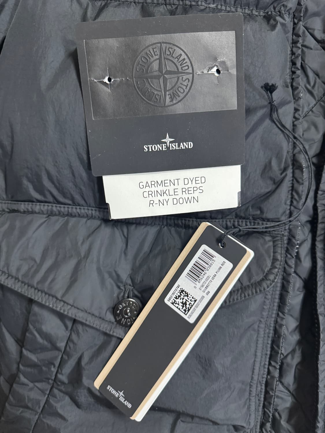 스톤 아일랜드 40723 크링클랩스 후드 다운 자켓 블랙 - 24FW L 상품이미지2