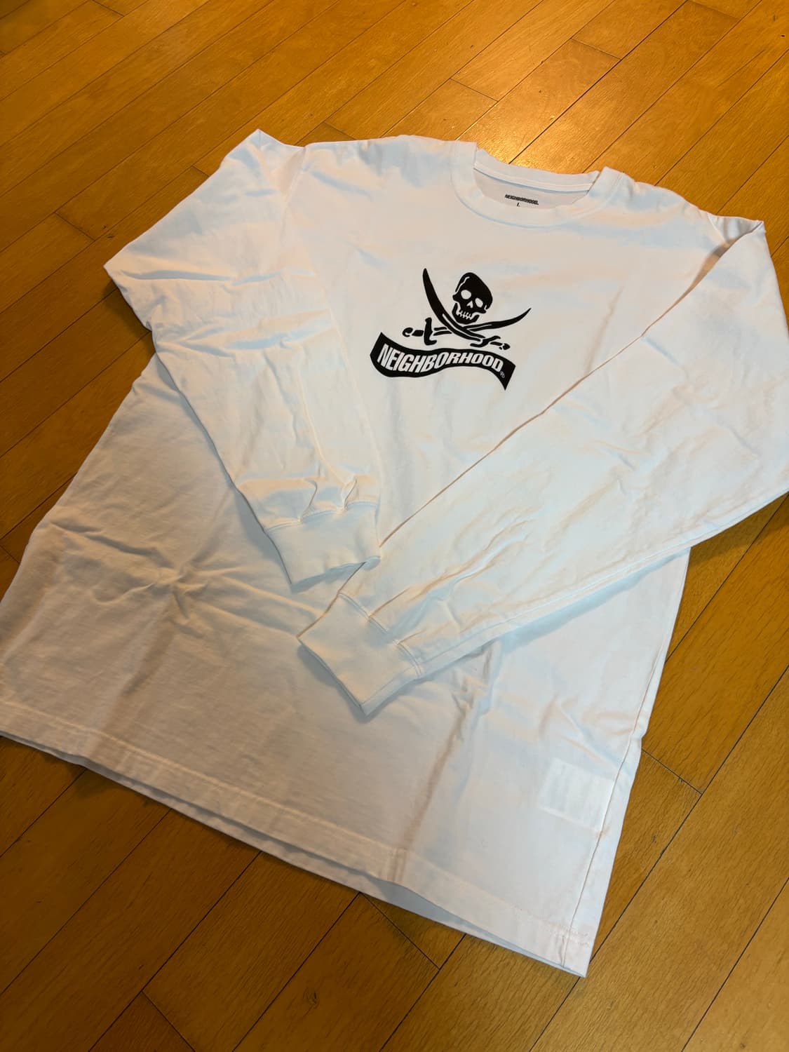 네이버후드 스컬 롱슬리브 화이트 상품이미지2