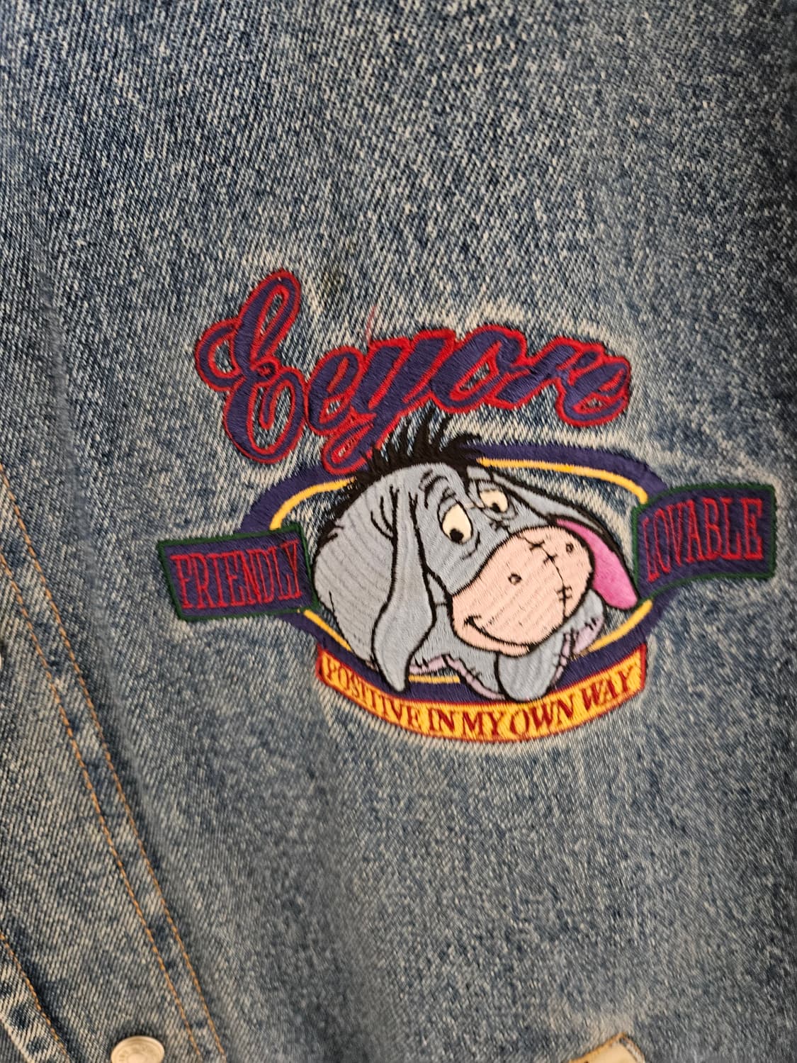 디즈니 데님 바시티 자켓 상품이미지3