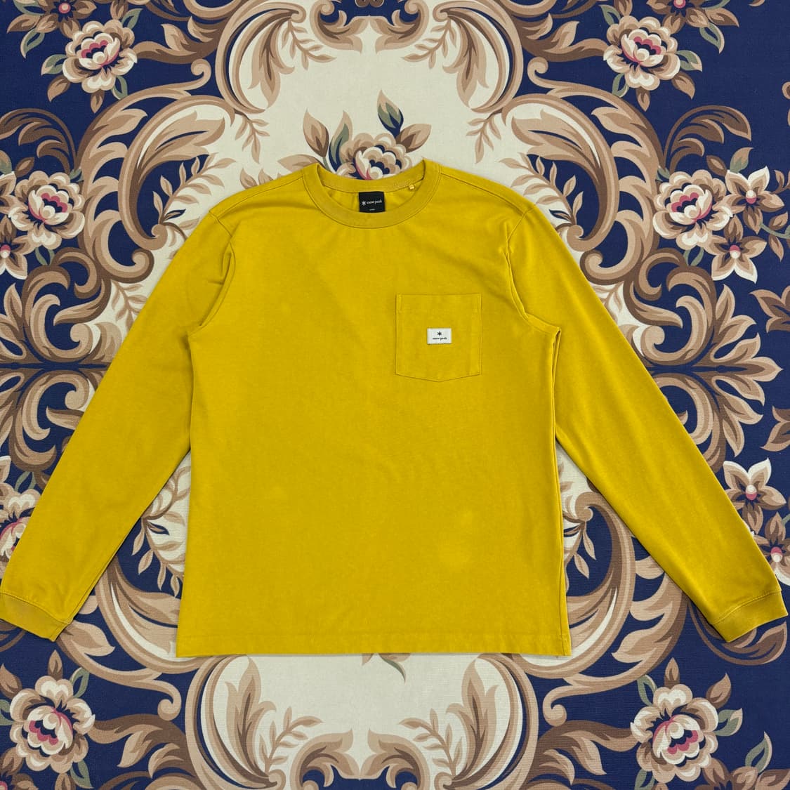 (M)스노우피크 smowpeak 원포켓 롱슬리브 긴팔 티셔츠(머스타드) 상품이미지1