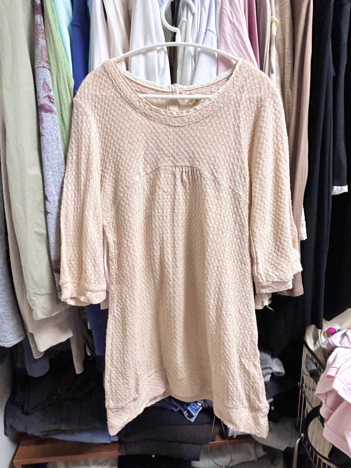 핑크 빈티지 니트 상의 상품이미지1