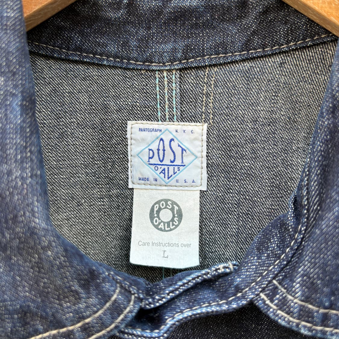 Post Overalls 포스트 오버롤즈 데님 커버올 초어 자켓 상품이미지3