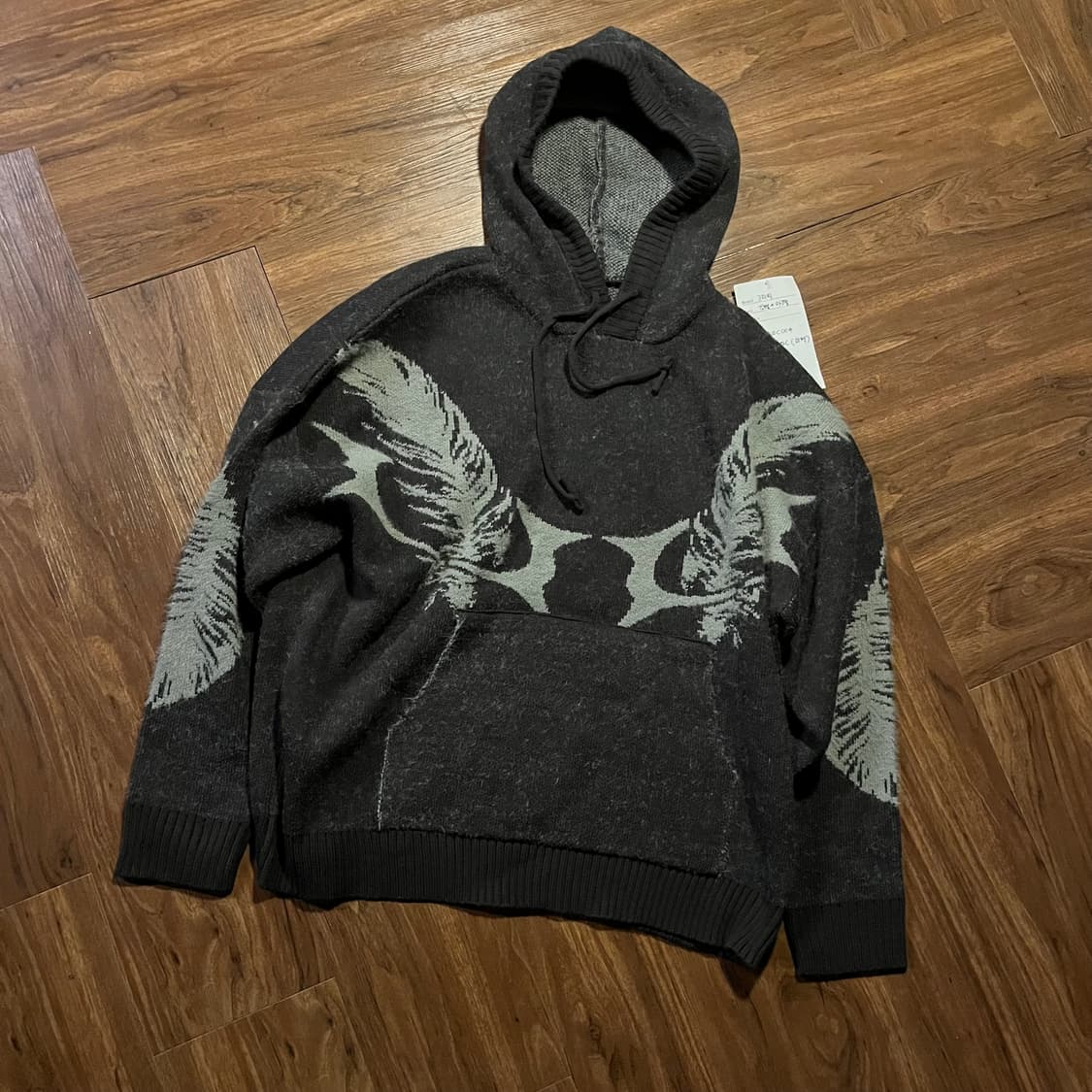 CRITIC feather wormhole hoodie knit 상품이미지2