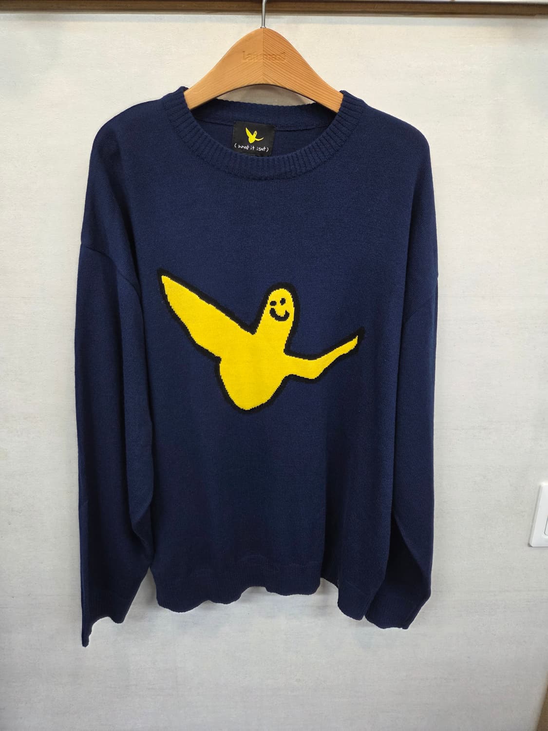 와릿이즌 빅 엔젤 로고 니트 L 상품이미지1