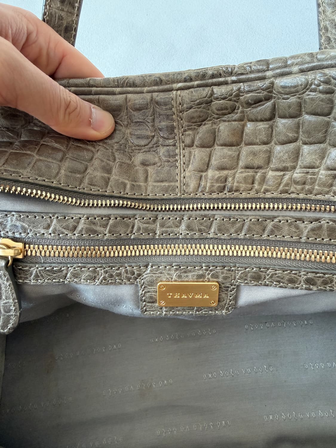 THAVMA 크록엠보 토트백(숄더 가능) 상품이미지9