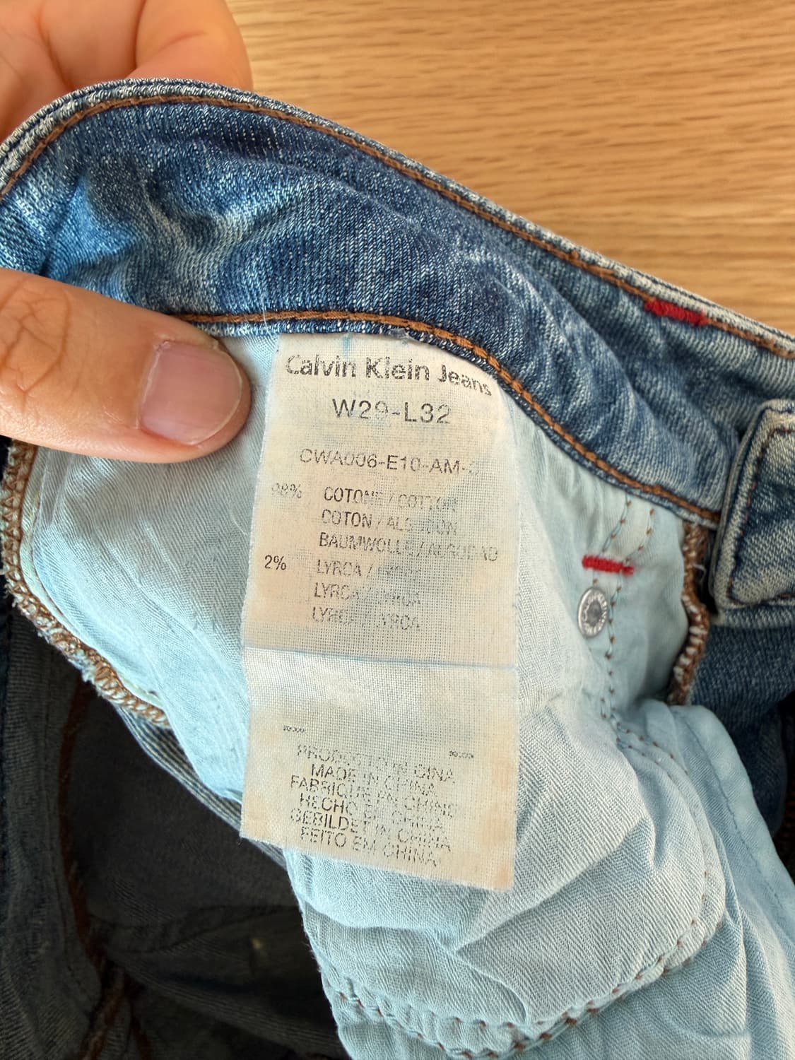 캘빈클라인 진(CK jeans) Y2K 워싱 부츠컷 데님  상품이미지9