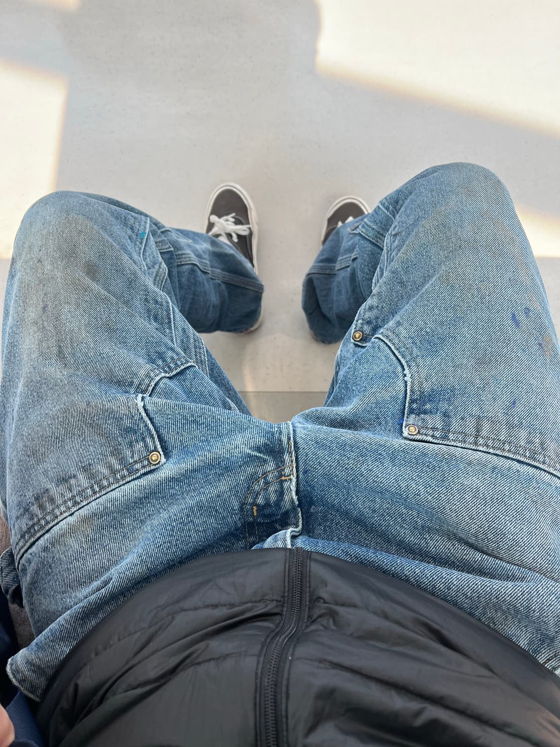 [34x32] 칼하트 OG 더블니 데님 페이드 상품이미지6