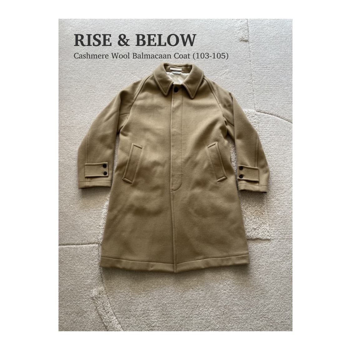 라이즈앤빌로우 캐시미어 울 발마칸 코트(103-105) 상품이미지1