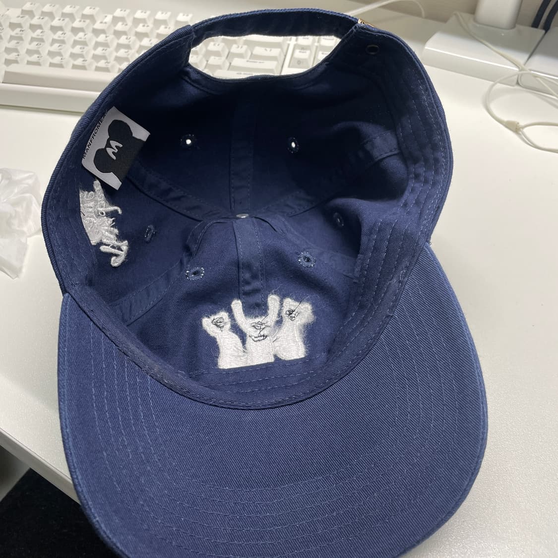 manfromeast 네이비 곰돌이 볼캡 상품이미지5