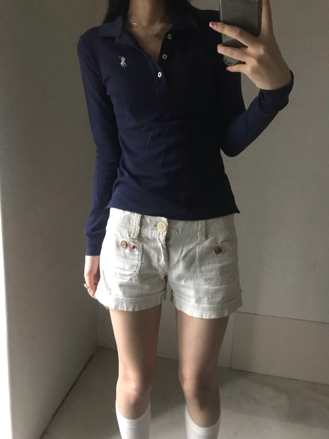 폴로 네이비 슬림핏pk 상품이미지2