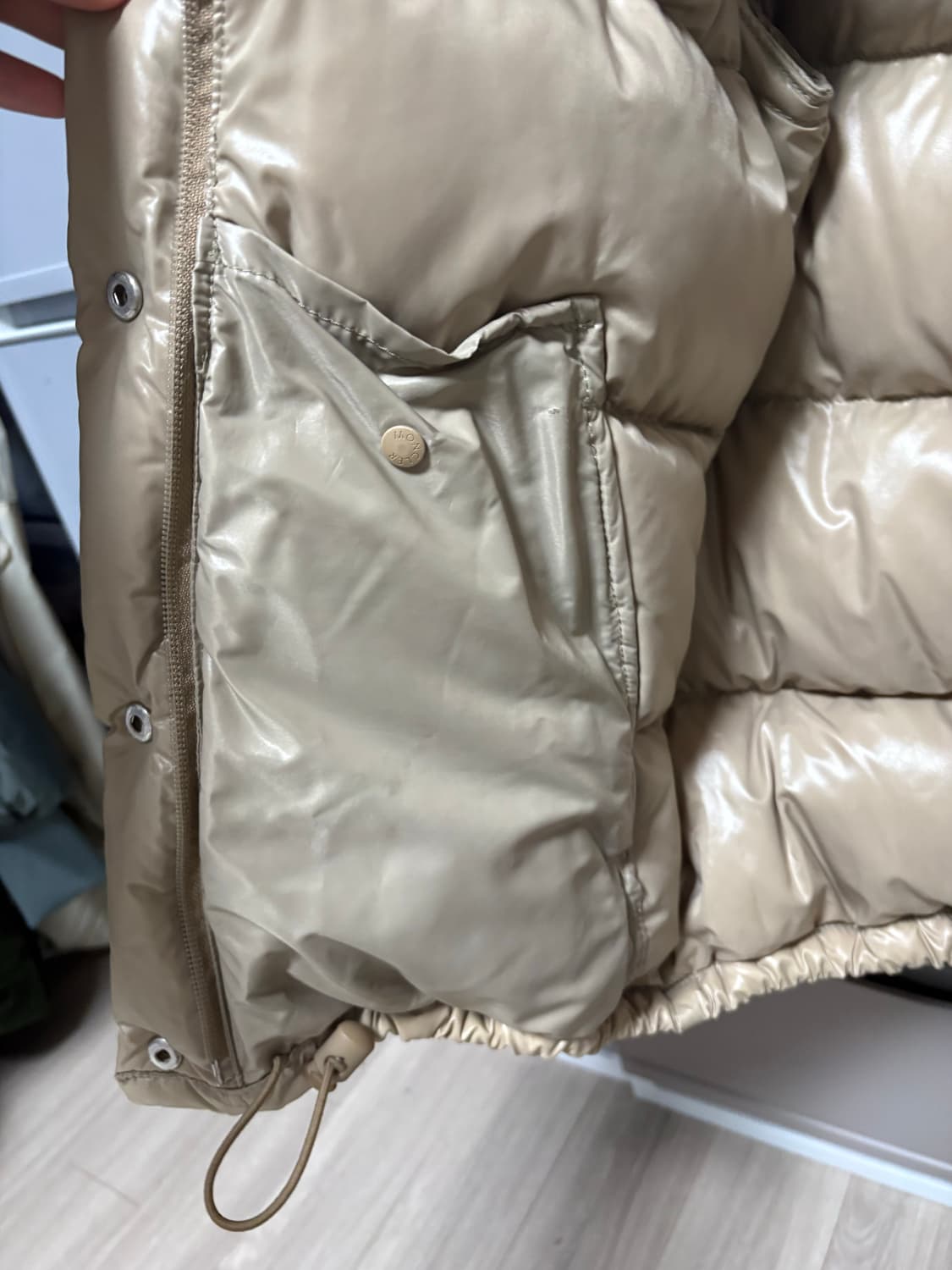 몽클레어 패딩 0사이즈 베이지 정품 상품이미지5
