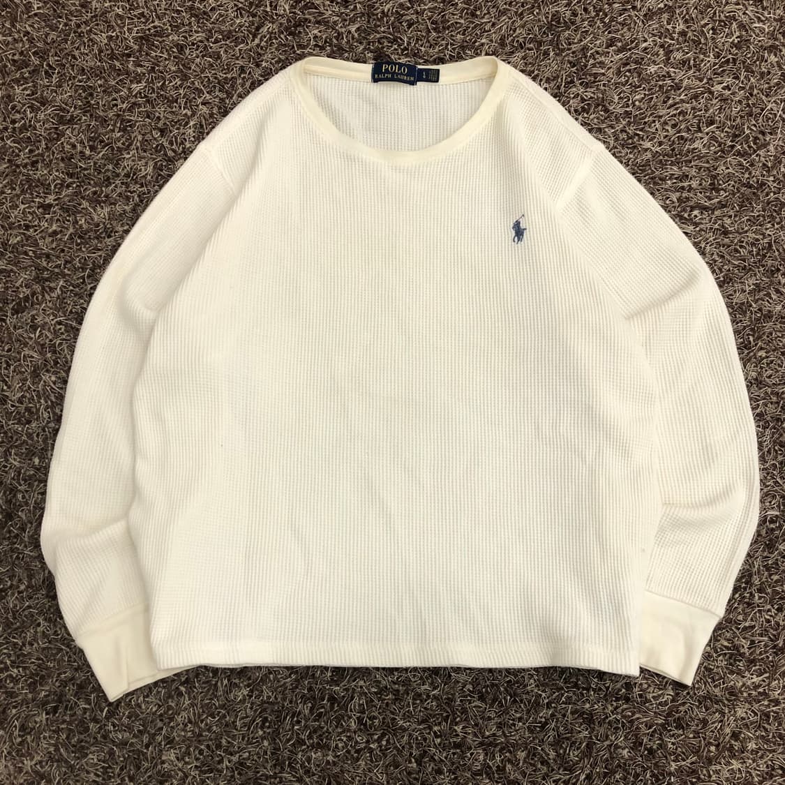 폴로 랄프로렌 화이트 와플 긴팔티 롱슬리브 상품이미지1