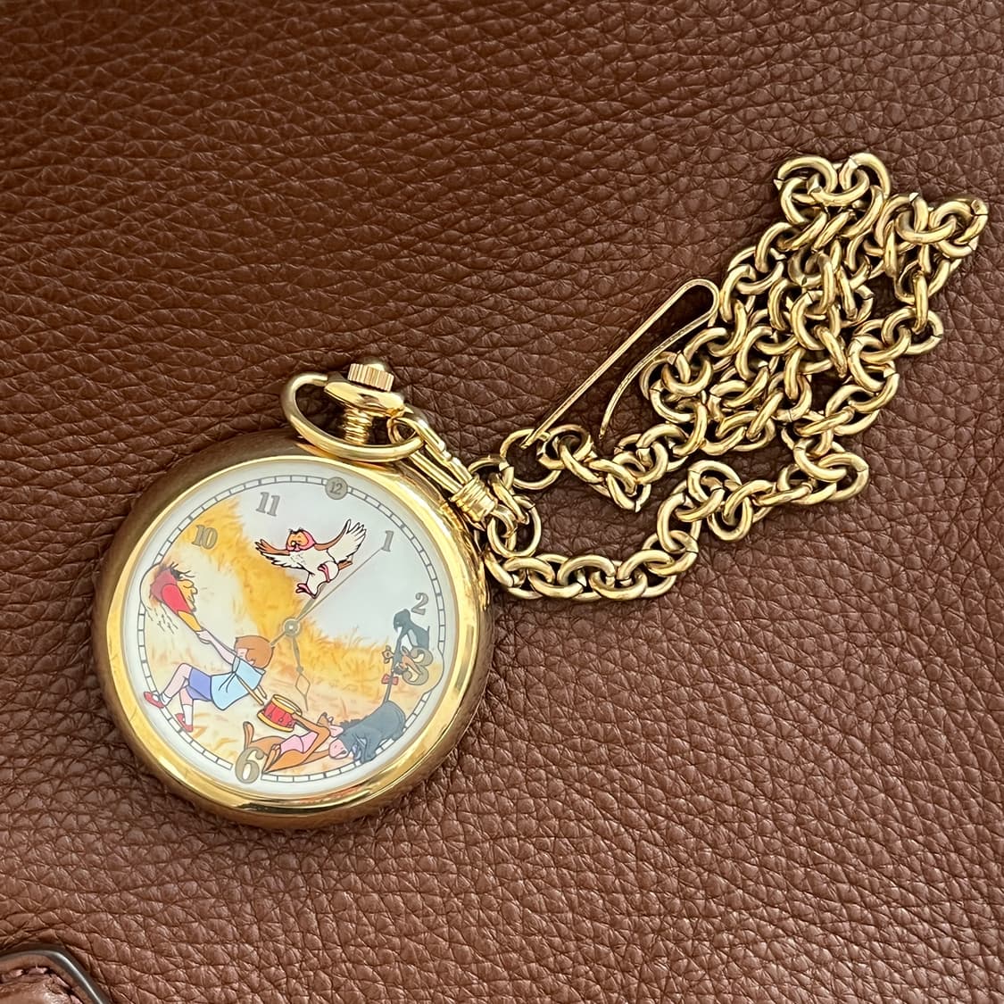 디즈니 x fossil 한정판 곰돌이푸 위니더푸 회중시계 상품이미지2