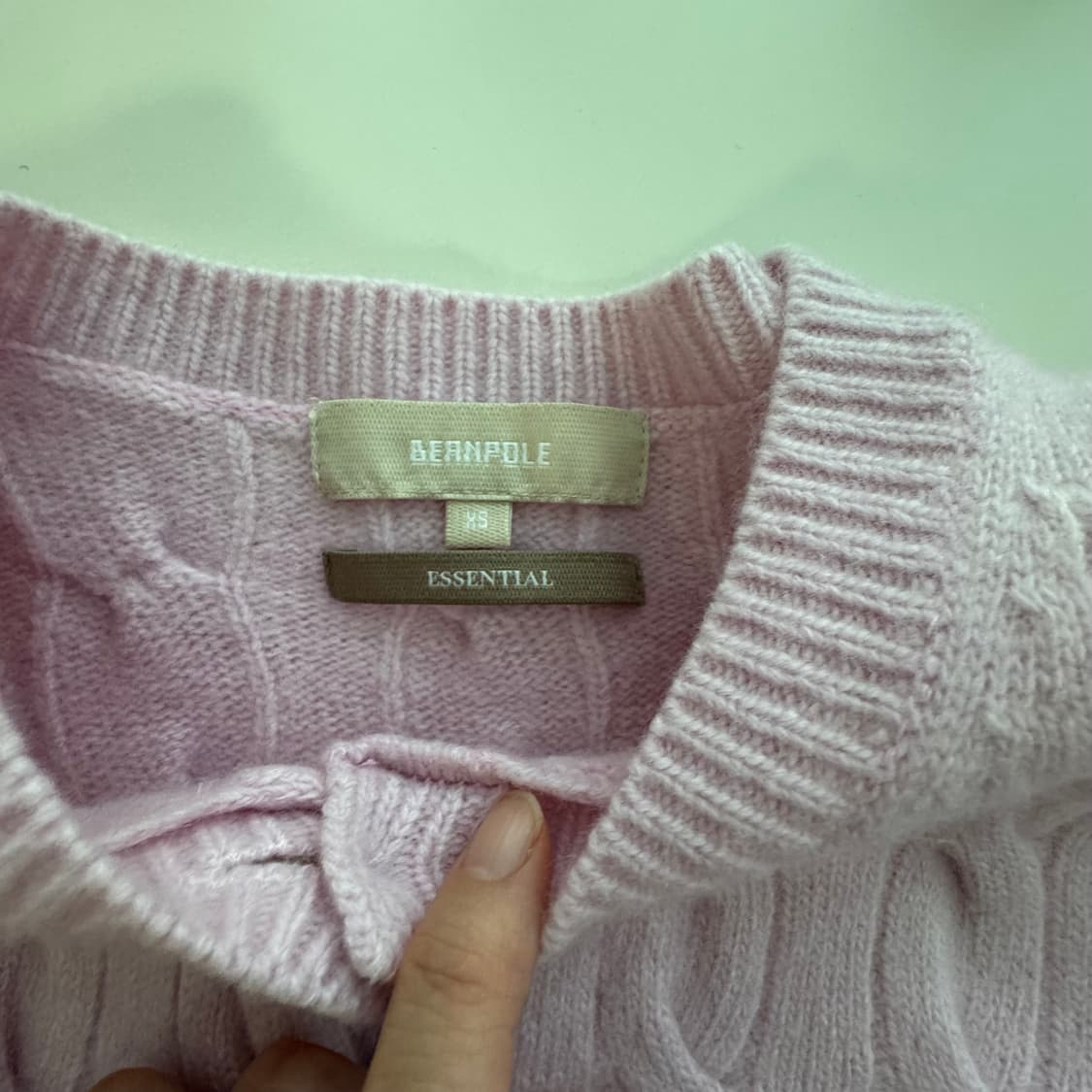 빈폴 연핑크 가디건 XS 상품이미지9