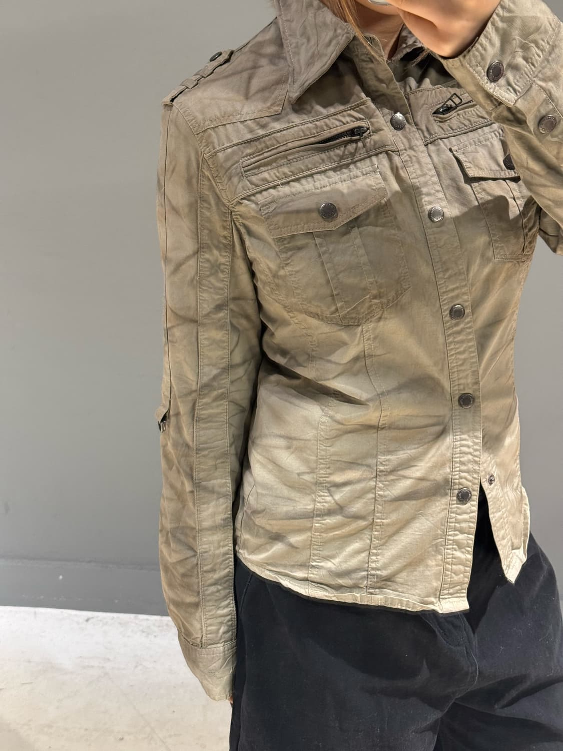 in the attic washing design pocket shirt 상품이미지4