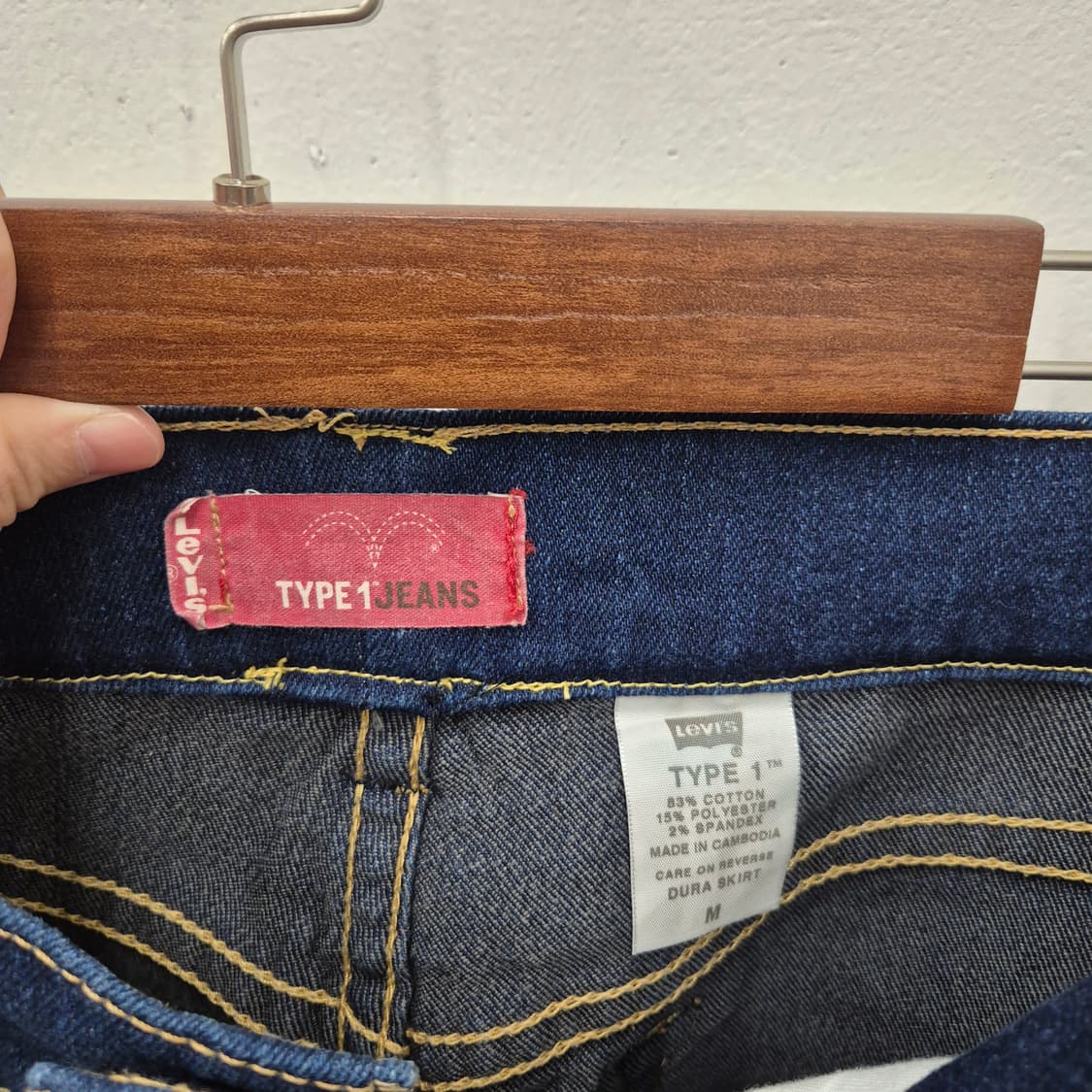 리바이스 타입원 데님 미디 스커트 M 상품이미지5