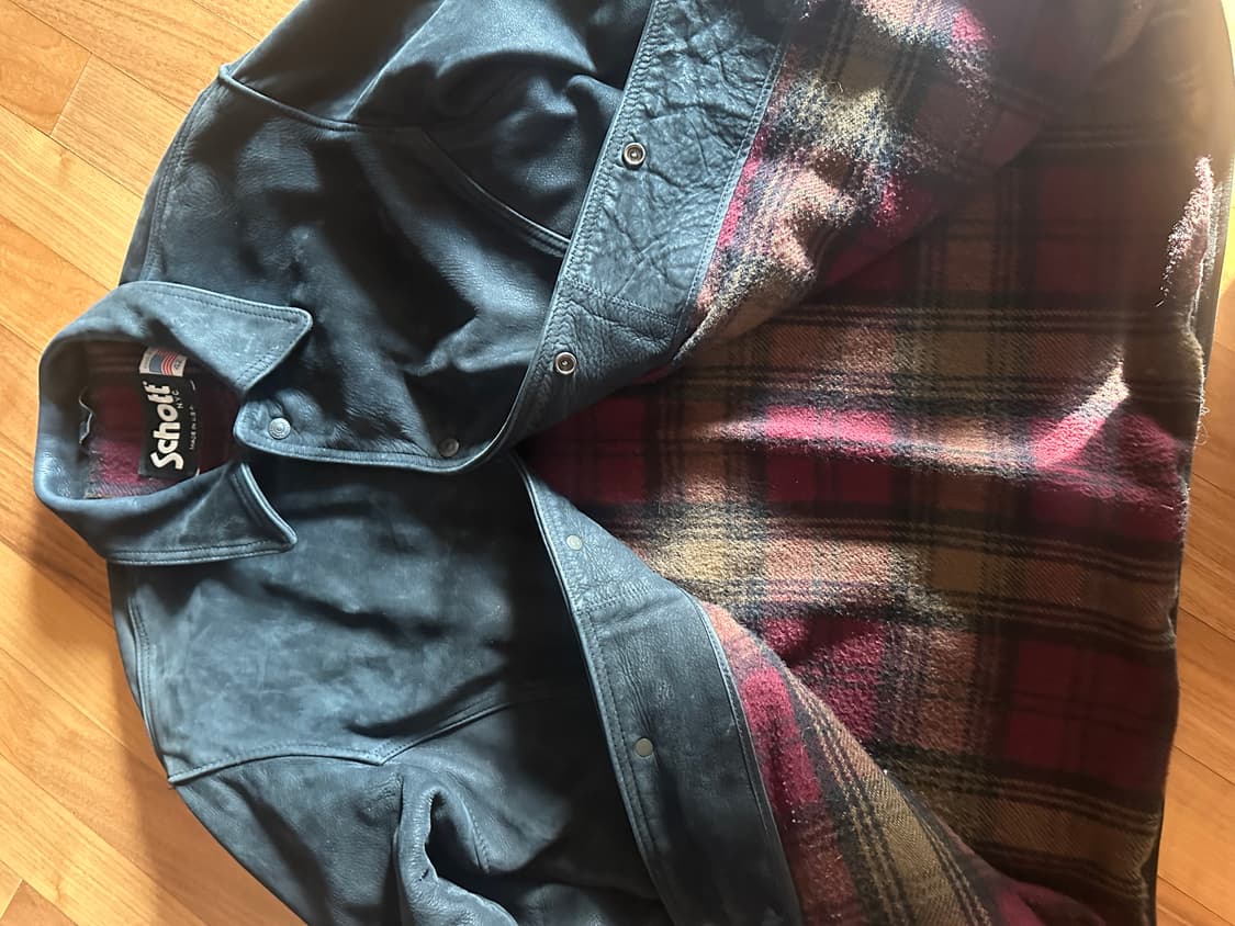 schott 쇼트 cowhide 반코트 피코트 자켓 상품이미지2