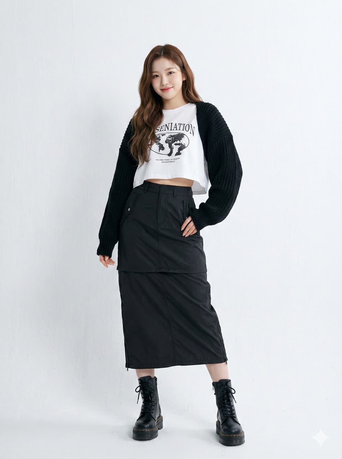KIRSH 키르시 유틸리티 카고 롱 스커트 상품이미지1