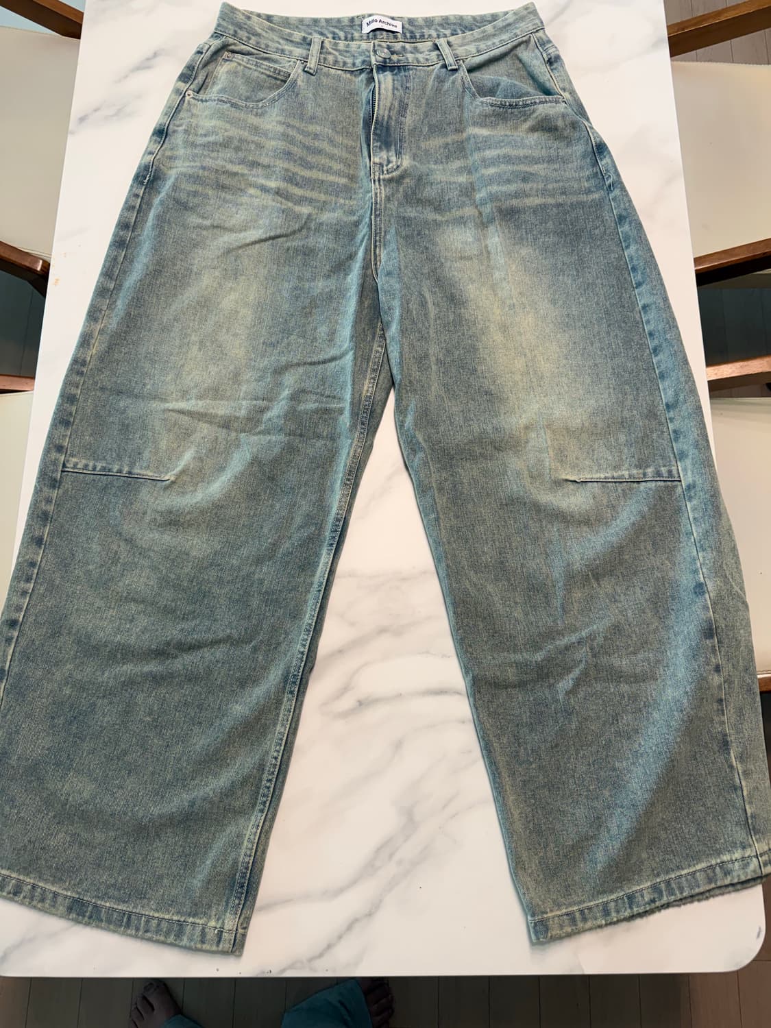 밀로 아카이브 루즈 스트레이트 팬츠 XL(36-38) 상품이미지8