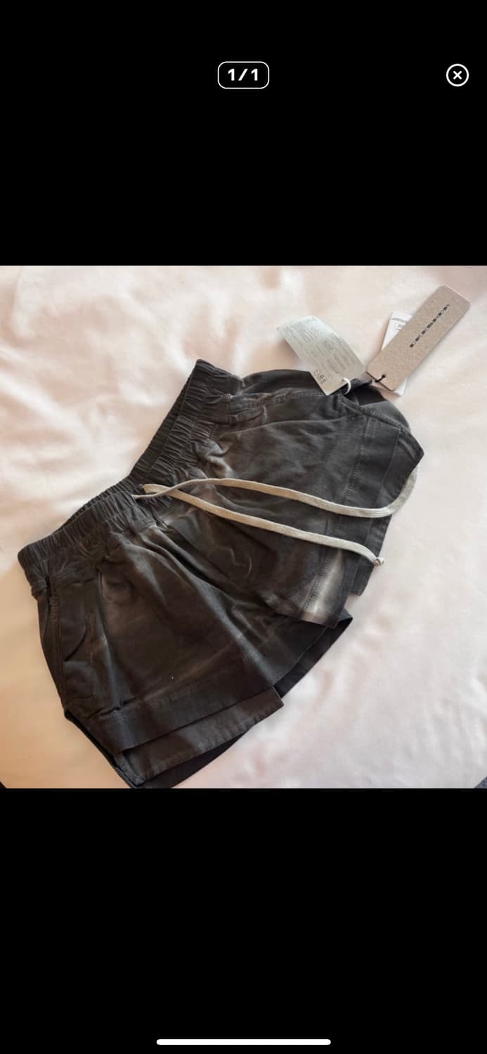 릭오웬스 데님 쇼츠S 데미지 상품이미지2