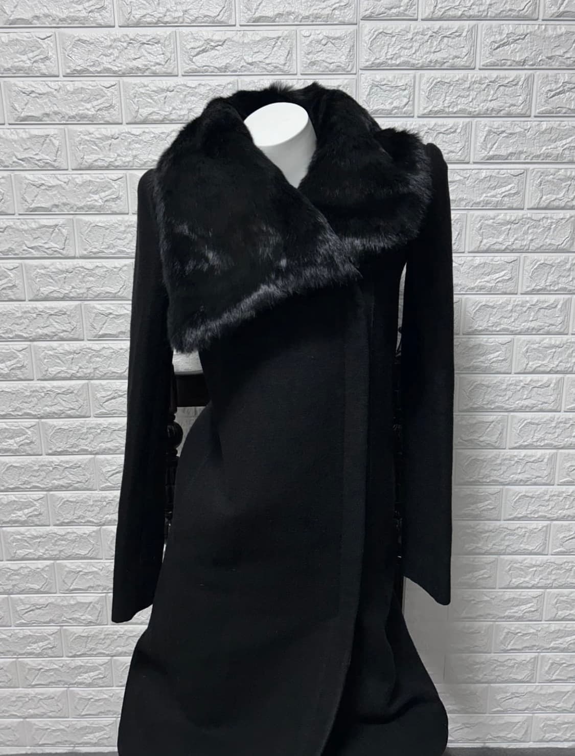 헬무트랭 래빗 퍼 하이넥 코트 상품이미지6